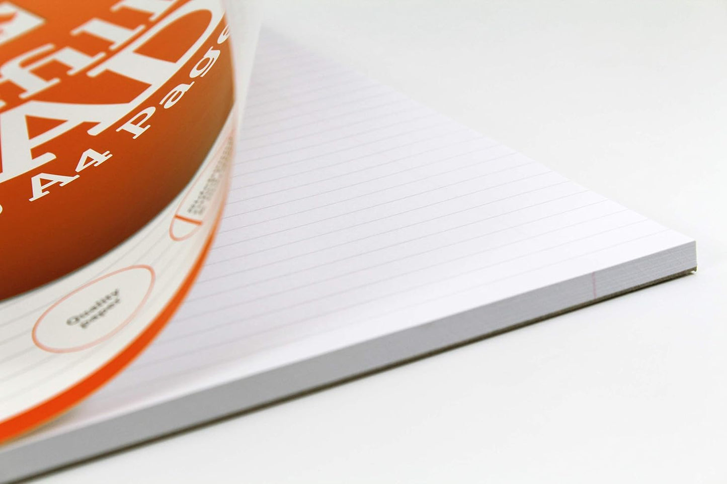 Silvine 160 Page A4 Refill Pad, Side Bound and Punched 4 Holes. Ruled 8mm Feint with Margin. Ref A4SRPFM, Single, White