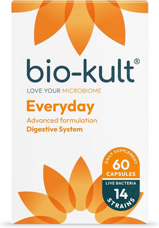 Bio-Kult Everyday Multi-Strain Formulation Probiotics for Digestive System, 60 Capsules (Pack of 1)