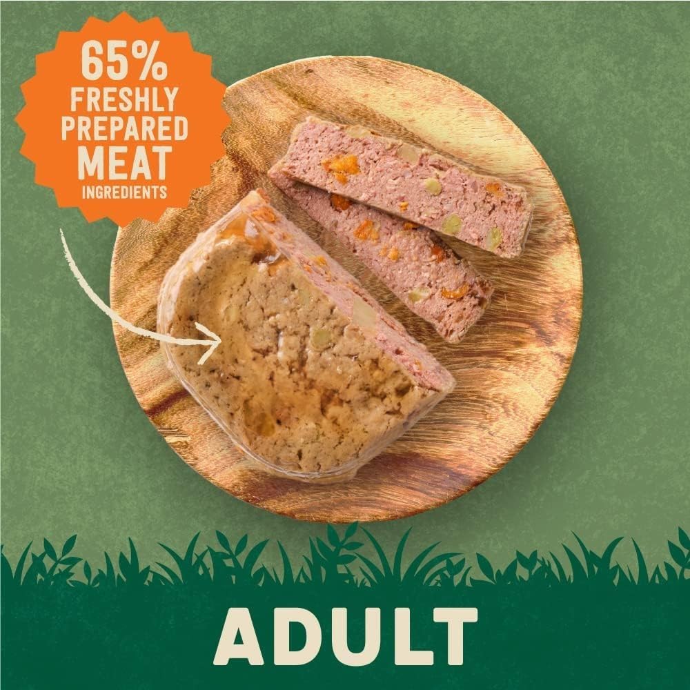 Harringtons Complete Wet Tray Grain Free Hypoallergenic Adult Dog Food Meaty Bumper Pack 16x400g - Chicken, Lamb, Beef & Turkey - Made with All Natural Ingredients
