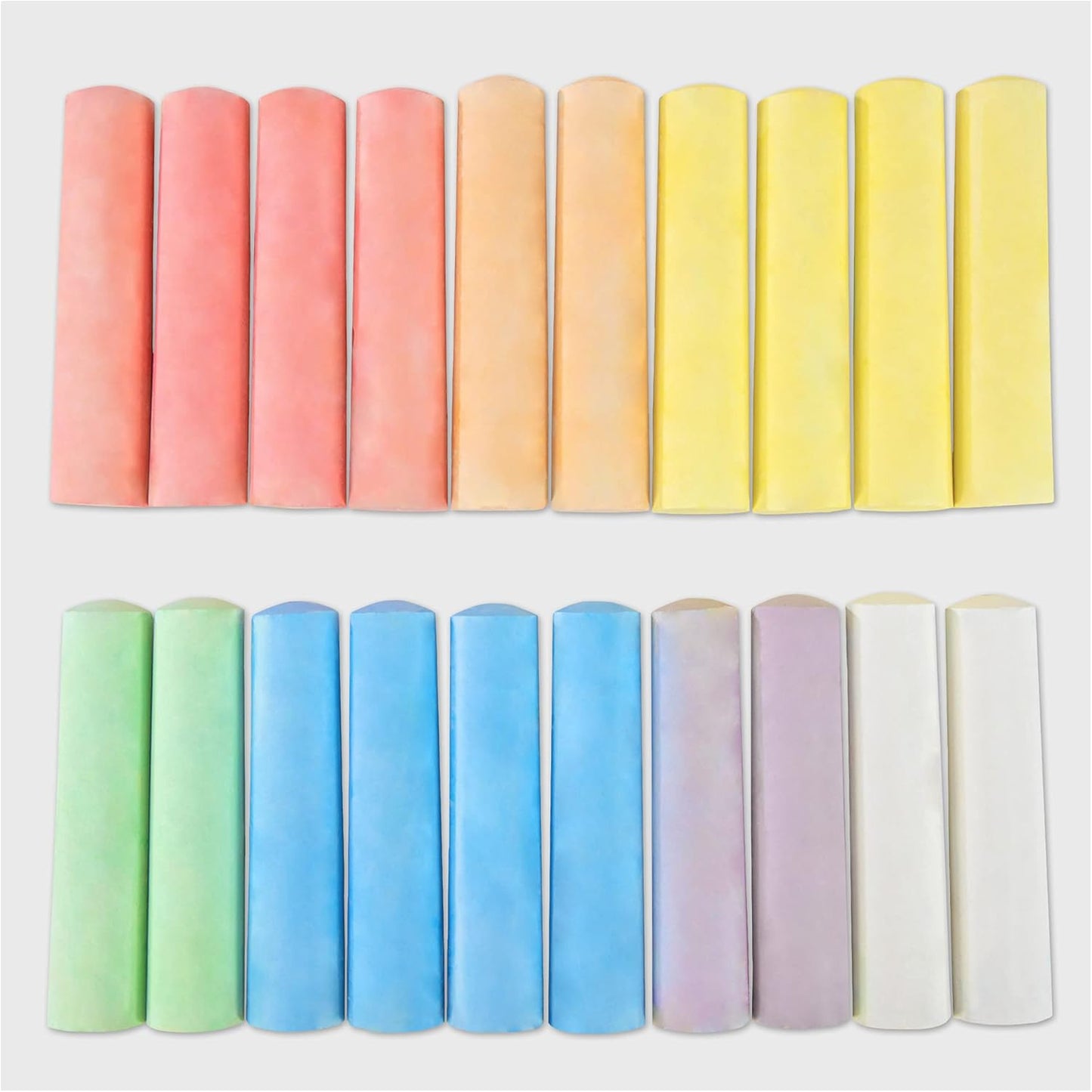 Galt 20 Giant Chalks - Extra Large Childrens Chunky Pavement Chalks - Bright Vibrant Colours - Washable, Easy Clean Outdoor Kids Garden Toys - Portable Carry Case with Handle - Ages 3 Years Plus