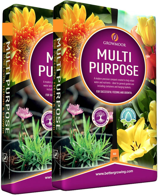 CB FUELS GROWMOOR Multi-Purpose Compost (2 x 60lt Bags)