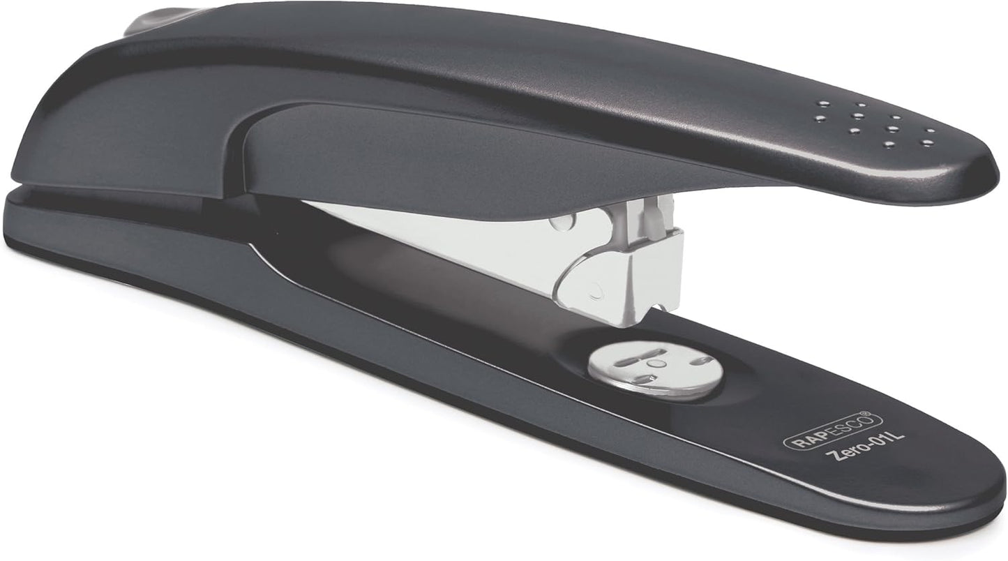 Rapesco 0432 ECO Zero-01L Stapler, 50 Sheet Capacity, Black