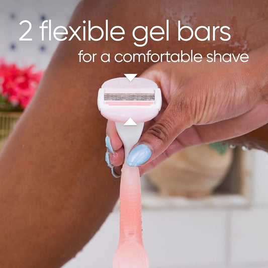 Gillette Venus Comfortglide Spa Breeze Women's Razor- 3 Blades, 3 built-in blades for a smooth, close shave that lasts