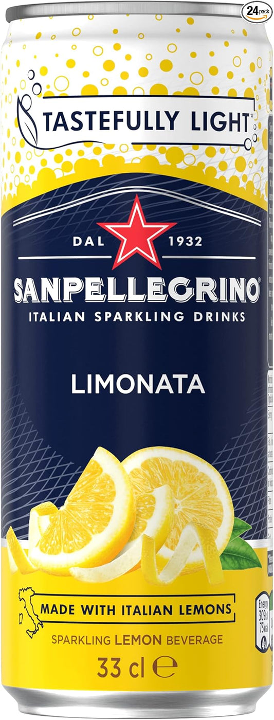 San Pellegrino | Lemon Sparkling Soft Drinks | 24x330ml