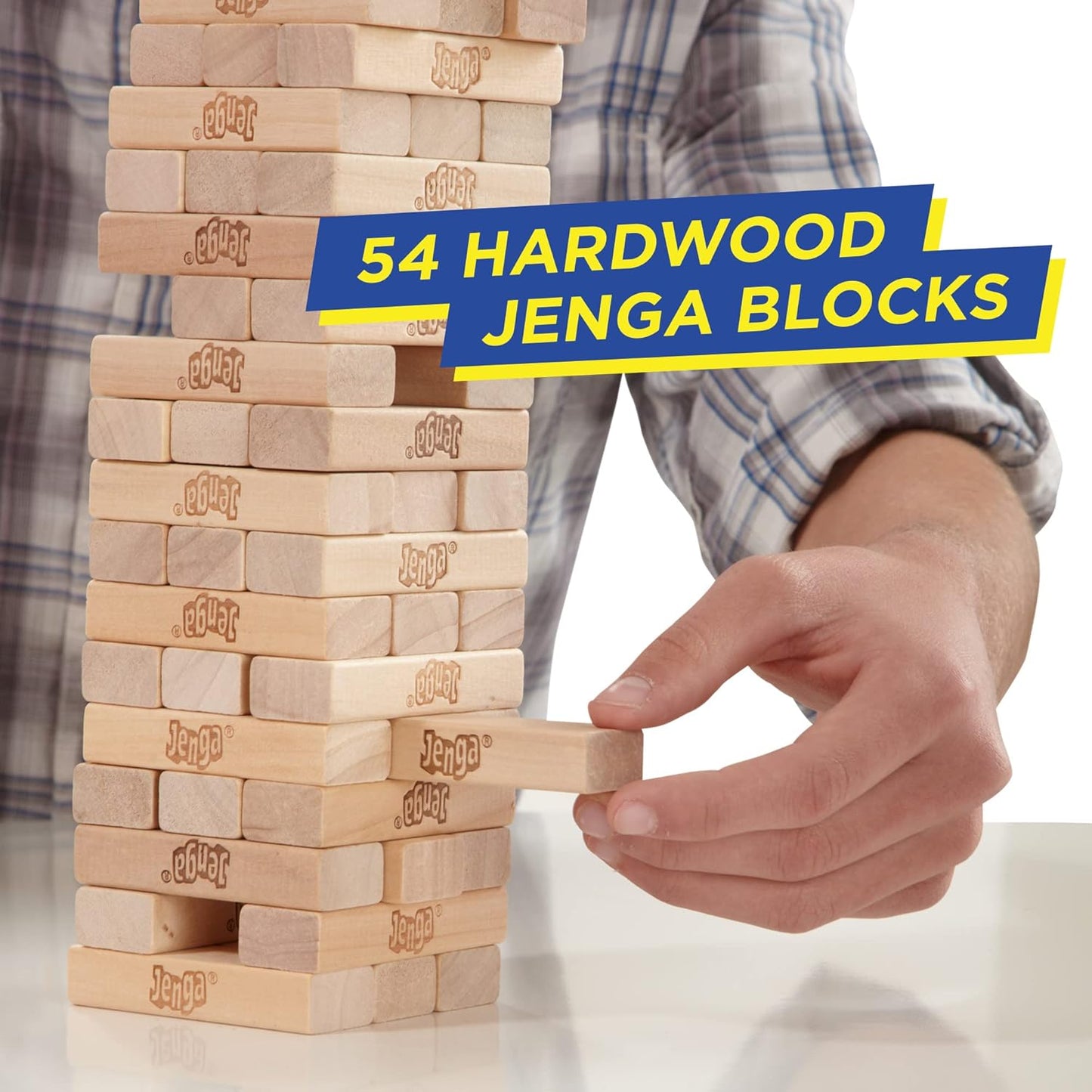 Hasbro Gaming Jenga, Party & Family Game, Easter Board Games for Kids, Fun Family Game for 1 Player or More, Strategy Game for All Ages