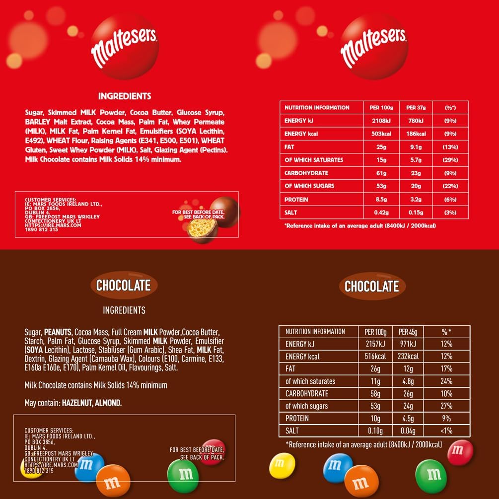 1.4kg Mixed Bulk Chocolate Box, M&M's, Snickers, Twix & More, 30 x Milk Chocolate Bars & Bags, Ideal for Gift, Snacks or Hamper