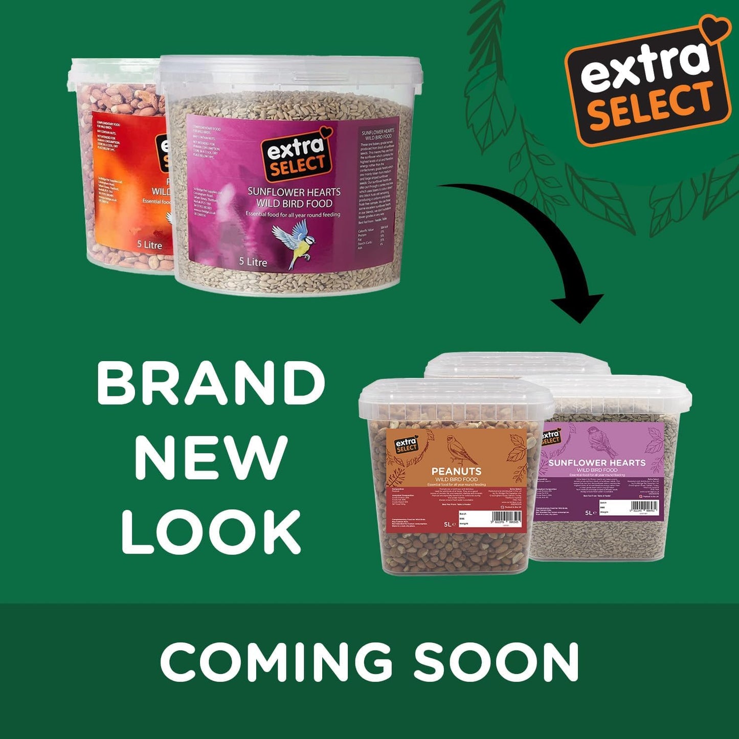 Extra Select Seed Mix Wild Bird Food, 5 Litre (Package may vary)