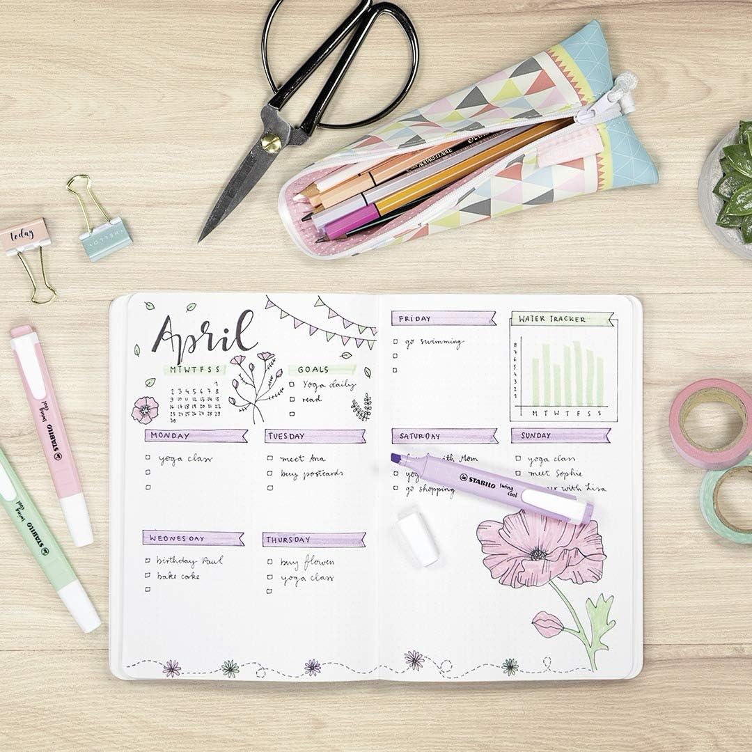 STABILO swing cool Pastel - Highlighter - Pack of 6 - Assorted Colours