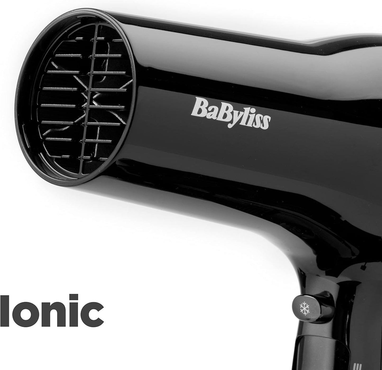 BaByliss Power Smooth Hair Dryer - Powerful and Lightweight, 2400W Fast Drying, Ionic for Frizz-Control, 3 Heat & 2 Speed Settings Plus Cool Shot, Black, 5736CU