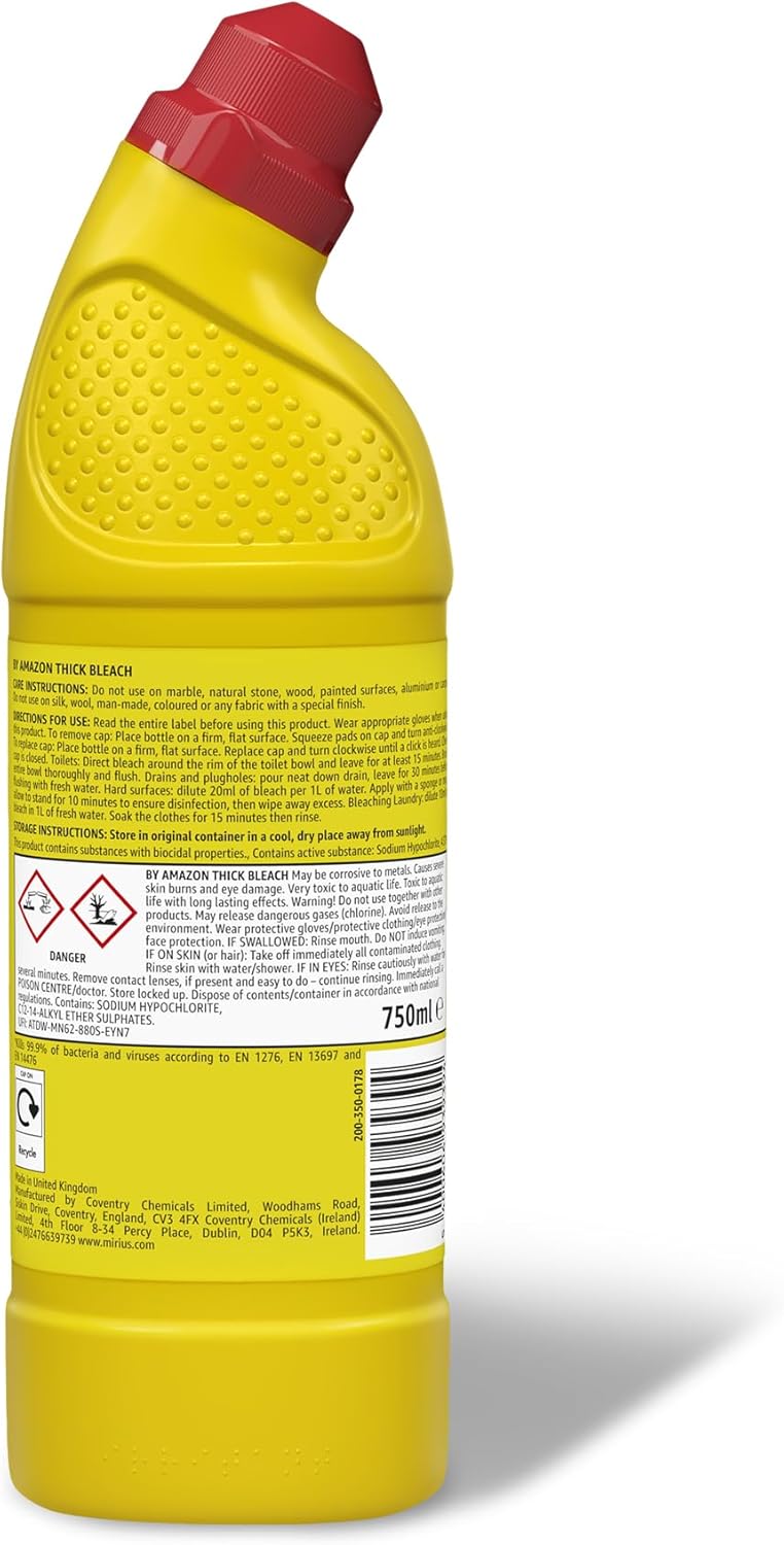 by Amazon Thick Bleach, Citrus, 750 ml