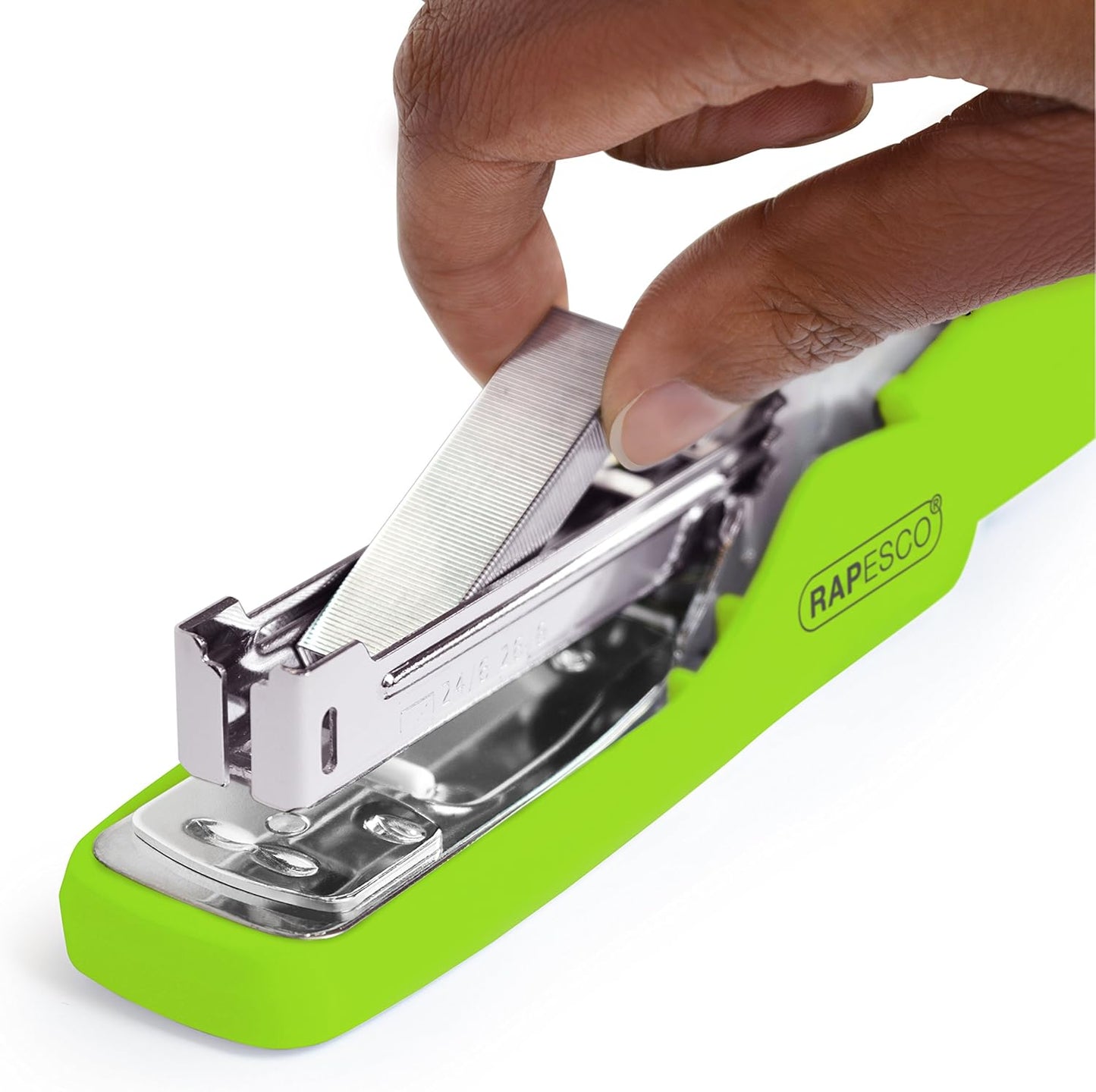 Rapesco 1395 X5-25ps Less Effort Stapler, 25 Sheet Capacity, Green