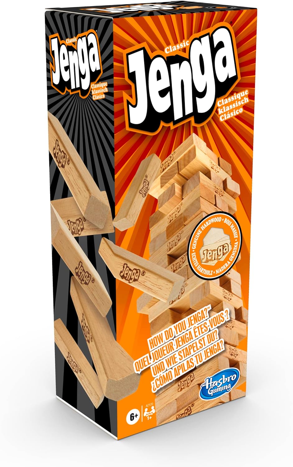 Hasbro Gaming Jenga, Party & Family Game, Easter Board Games for Kids, Fun Family Game for 1 Player or More, Strategy Game for All Ages