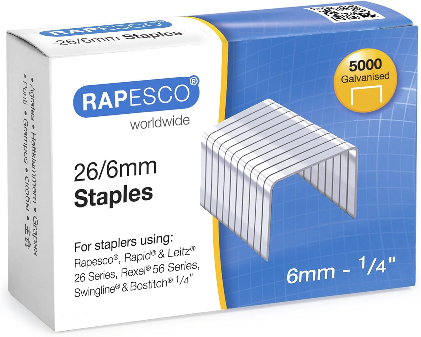Rapesco 1472 Germ-Savvy Antibacterial, Sting Ray Stapler with R4 Staple Remover & 5000 x 26/6 mm Staples, Black, Bundle Visit the Rapesco Store