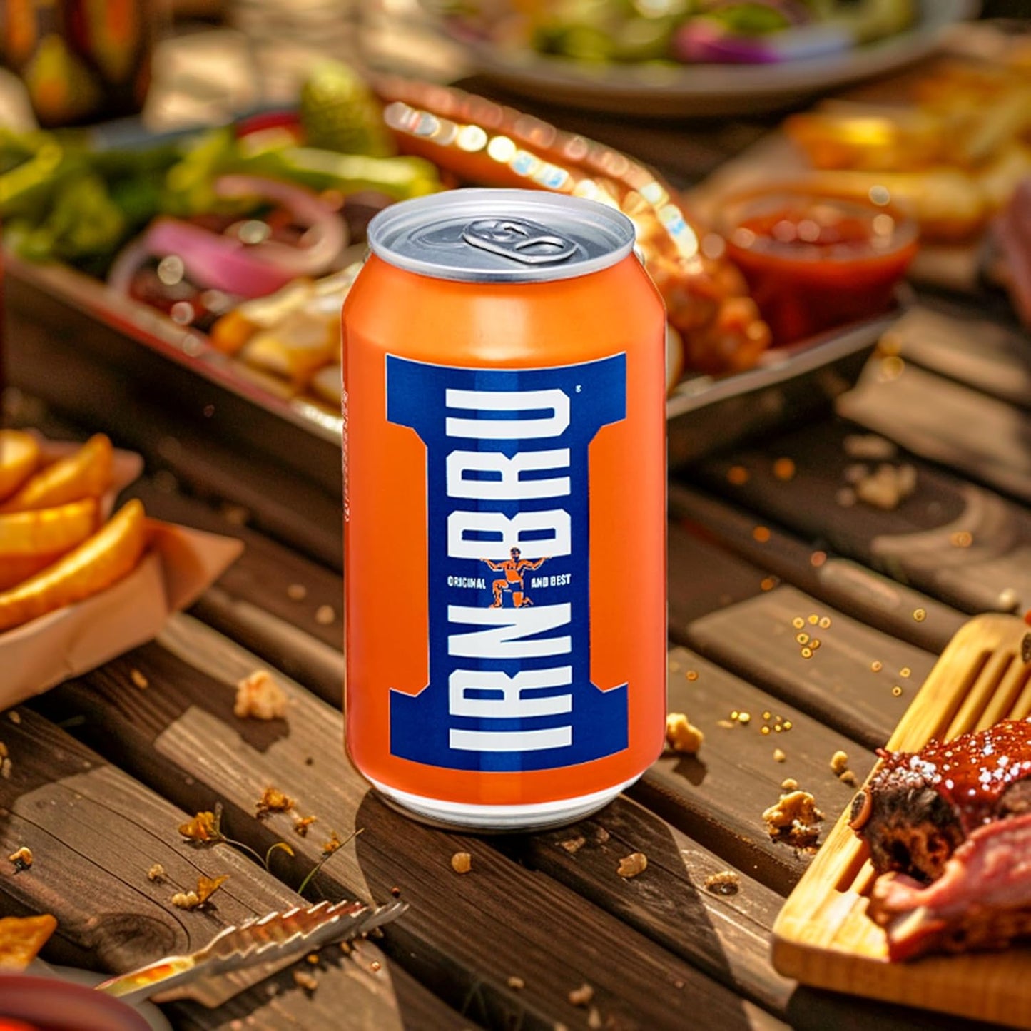 IRN-BRU Regular, 24 Pack Iconic Flavoured Fizzy Drinks Multipack Cans - 24 x 330ml Cans