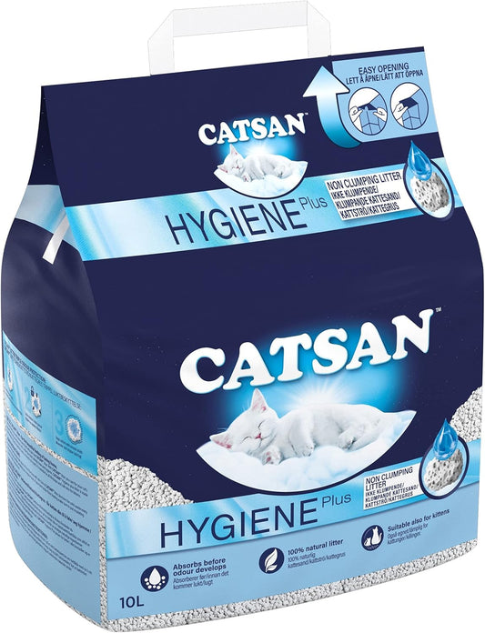Catsan Hygiene Non-Clumping Cat Litter | 10 Litre, White