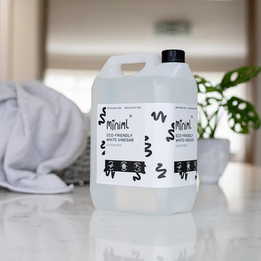 Miniml Eco White Vinegar Cleaning - All Natural Multi-Surface & Multi-Purpose Cleaner, Limescale Remover, Laundry Softener & More - 100% Vegan & Cruelty Free (5L (Pack of 1)