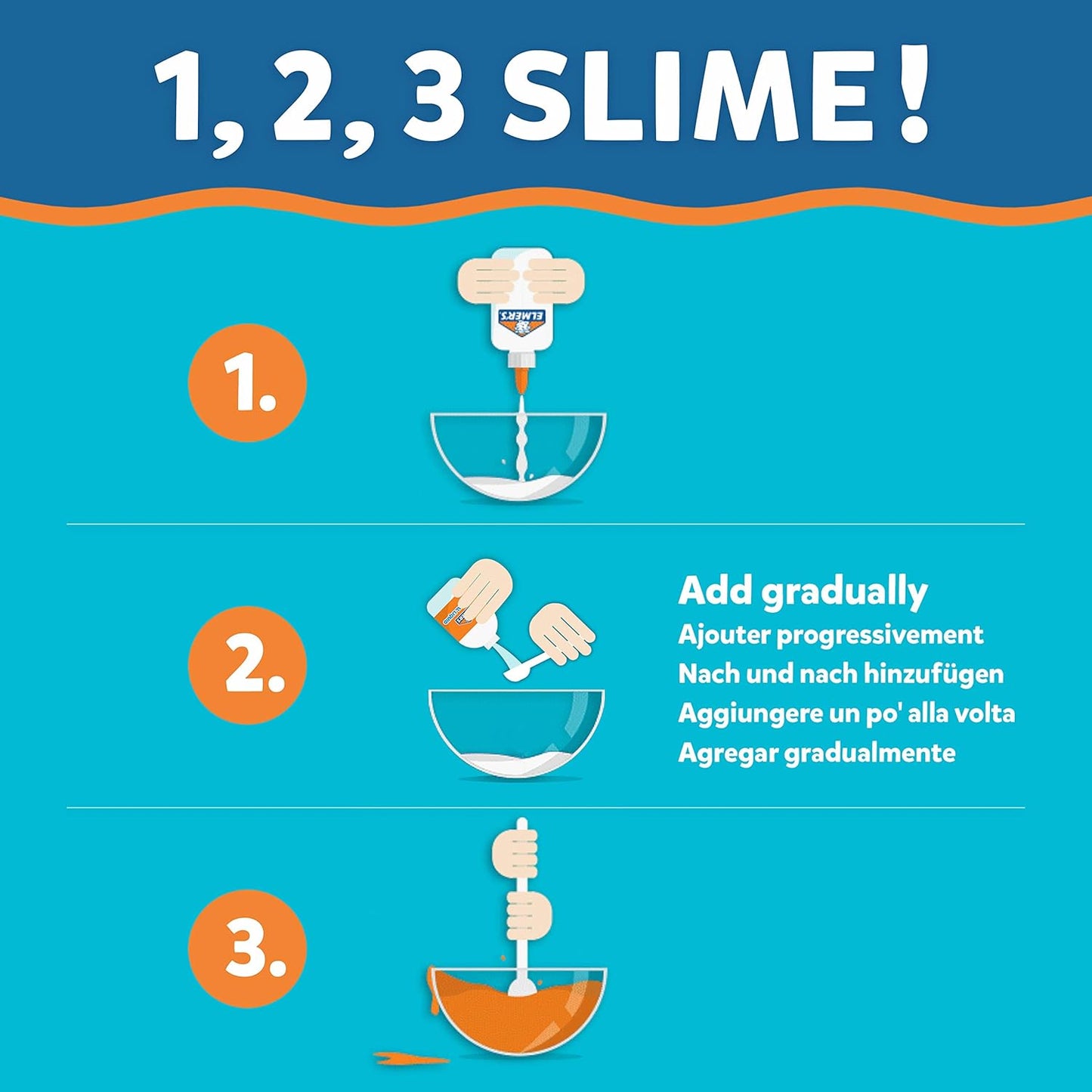 Elmer’s Magical Liquid Slime Activator Solution | Makes up to 4 Slime Batches (259ml) | Washable & Kid Friendly | Great for Making Slime