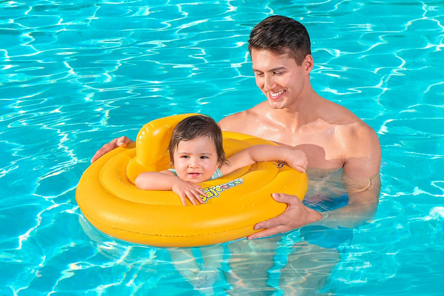 Bestway Swimming Float Inflatable for Infants | Round 3-Ring Inflatable Baby Boat Float for Toddlers Boys and Girls, Ages 0-12 Months