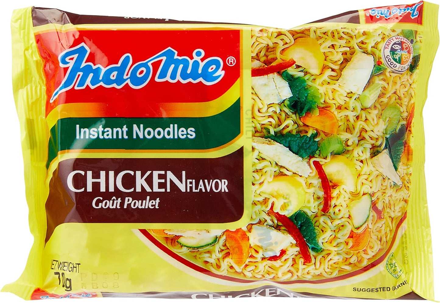 Indomie Chicken Noodles from Nigeria, 70 g, Pack of 40 (Packaging May Vary)