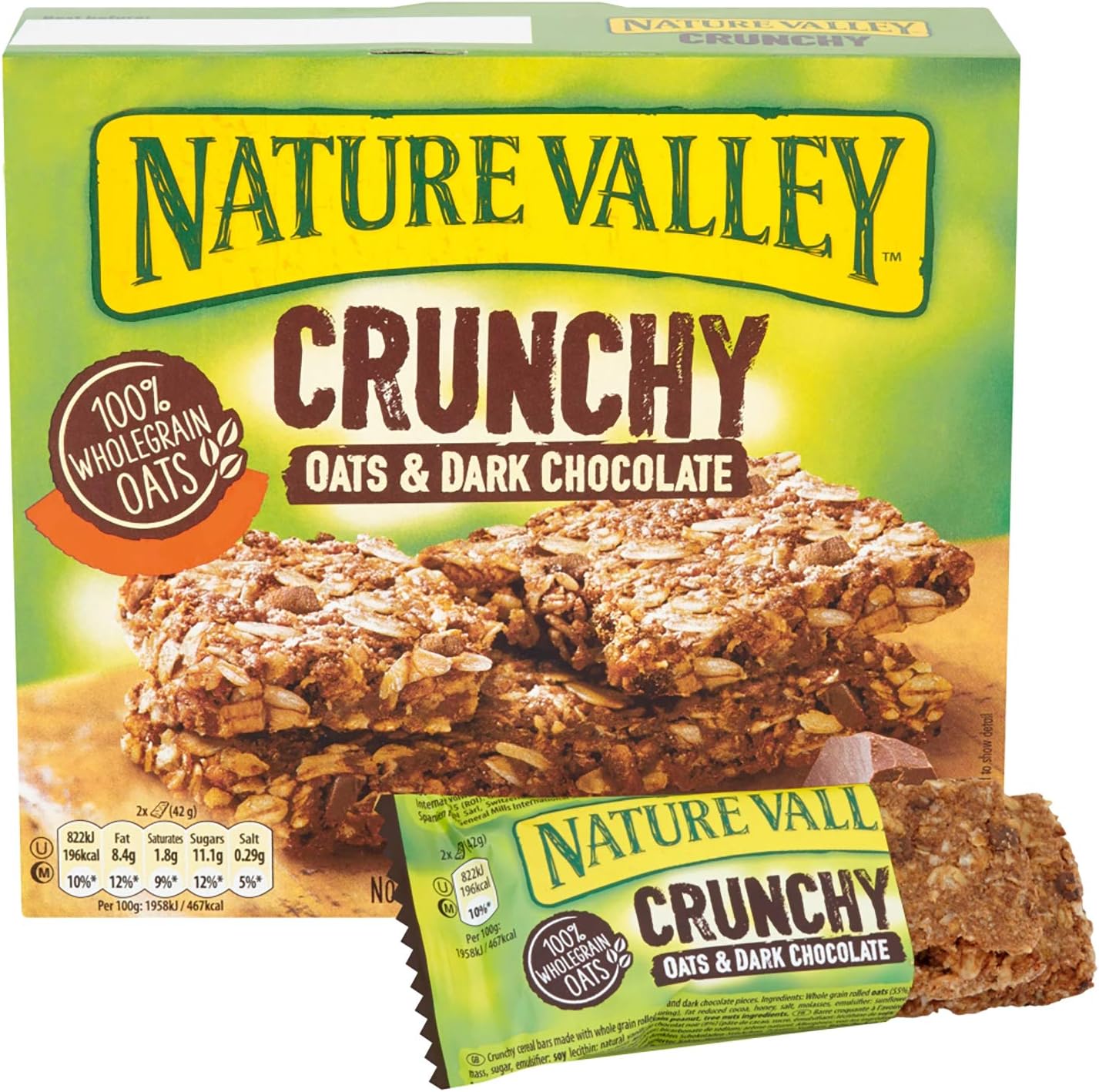Nature Valley Crunchy Oats and Chocolate Cereal Bars 18 x 42g