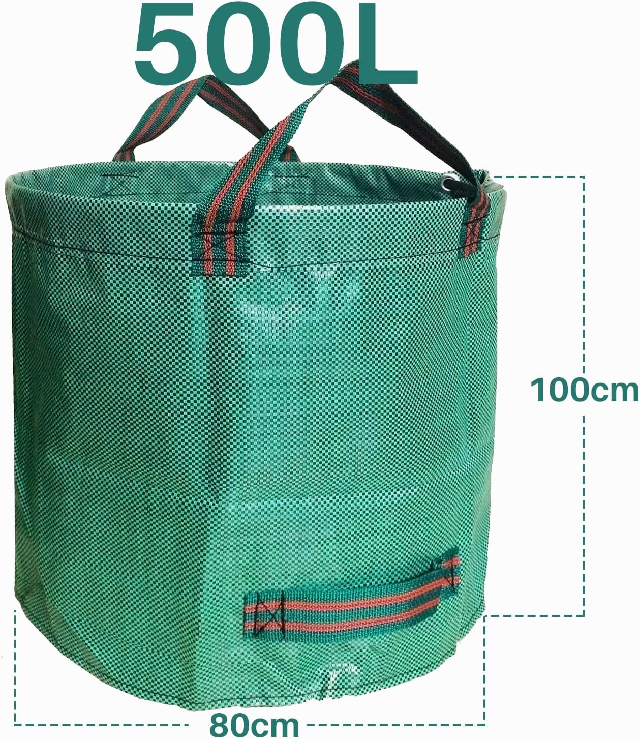 Singwow Garden Waste Bags 500L x 2 Heavy Duty Garden Bags, Reusable Garden Sacks with Handles, Ideal for Collecting Garden Waste, Plant waste grass and Leaves (500L)