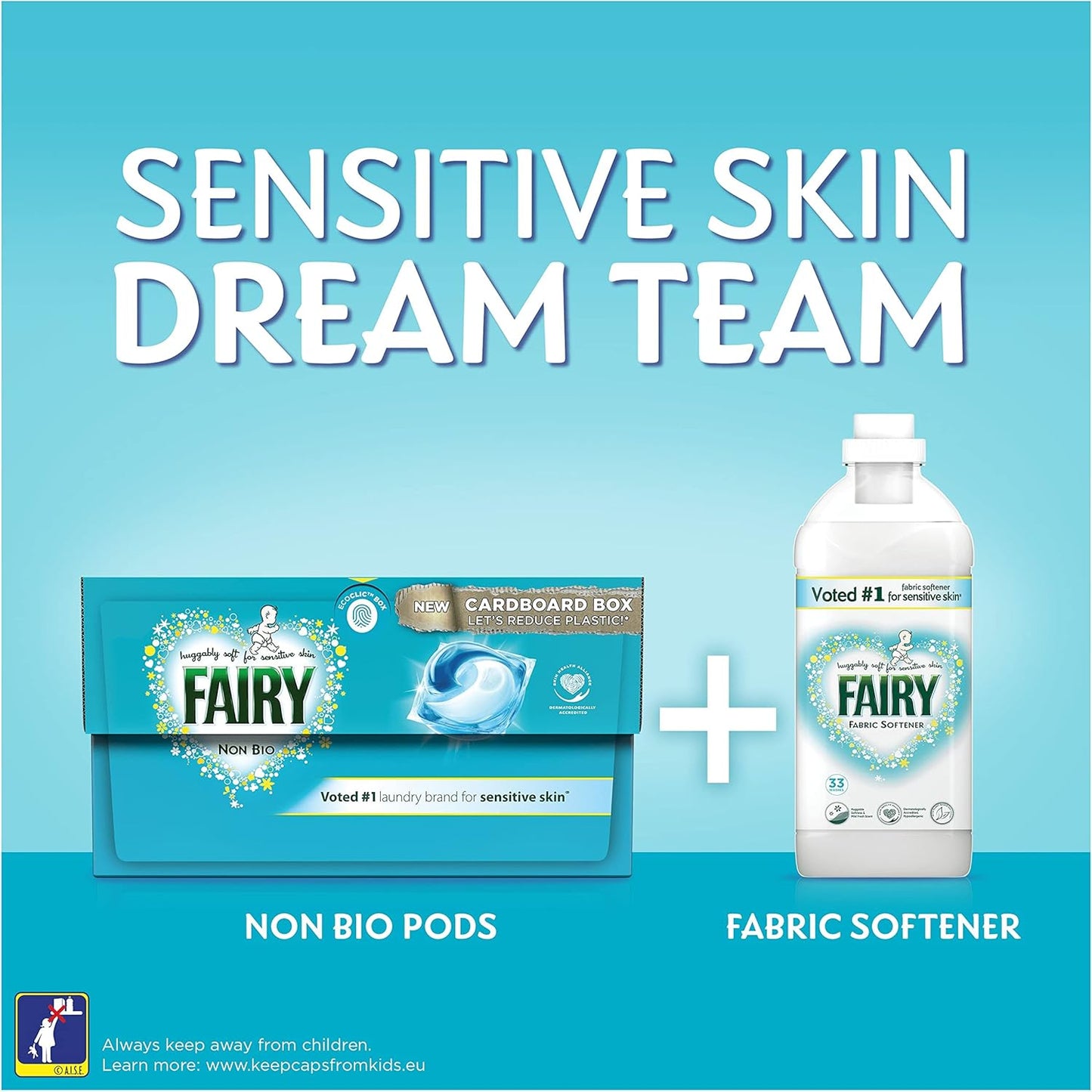 Fairy Non Bio PODS® Washing Liquid Capsules, For Sensitive Skin, 122 Washes (61x2)