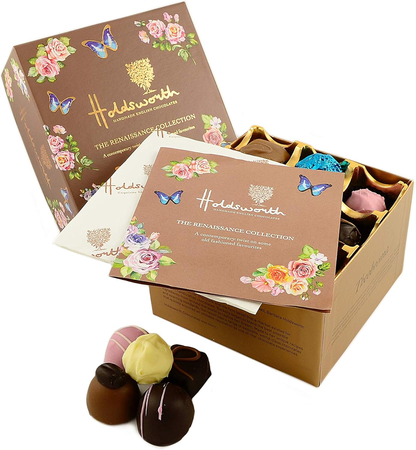 Holdsworth Chocolates Classics - Renaissance Collection Assorted Traditional Handmade Chocolate Truffles in Gift Box 200g