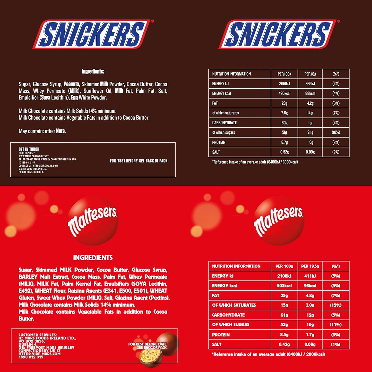 Mars, Snickers, Twix Chocolate Bars & More, Chocolate Multipack 385g, 20 Mixed Fun Size bars, Ideal for Gift, Snacks or Hamper