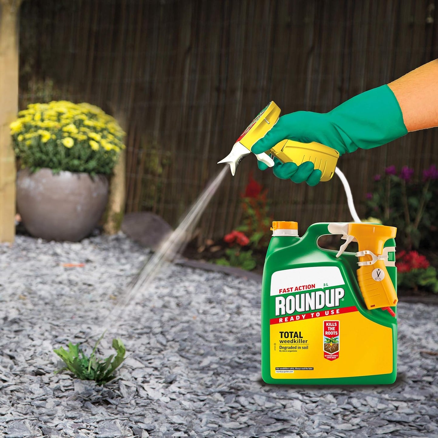 Roundup Fast Action Weedkiller, Ready to Use, Manual Spray, 3 Litre