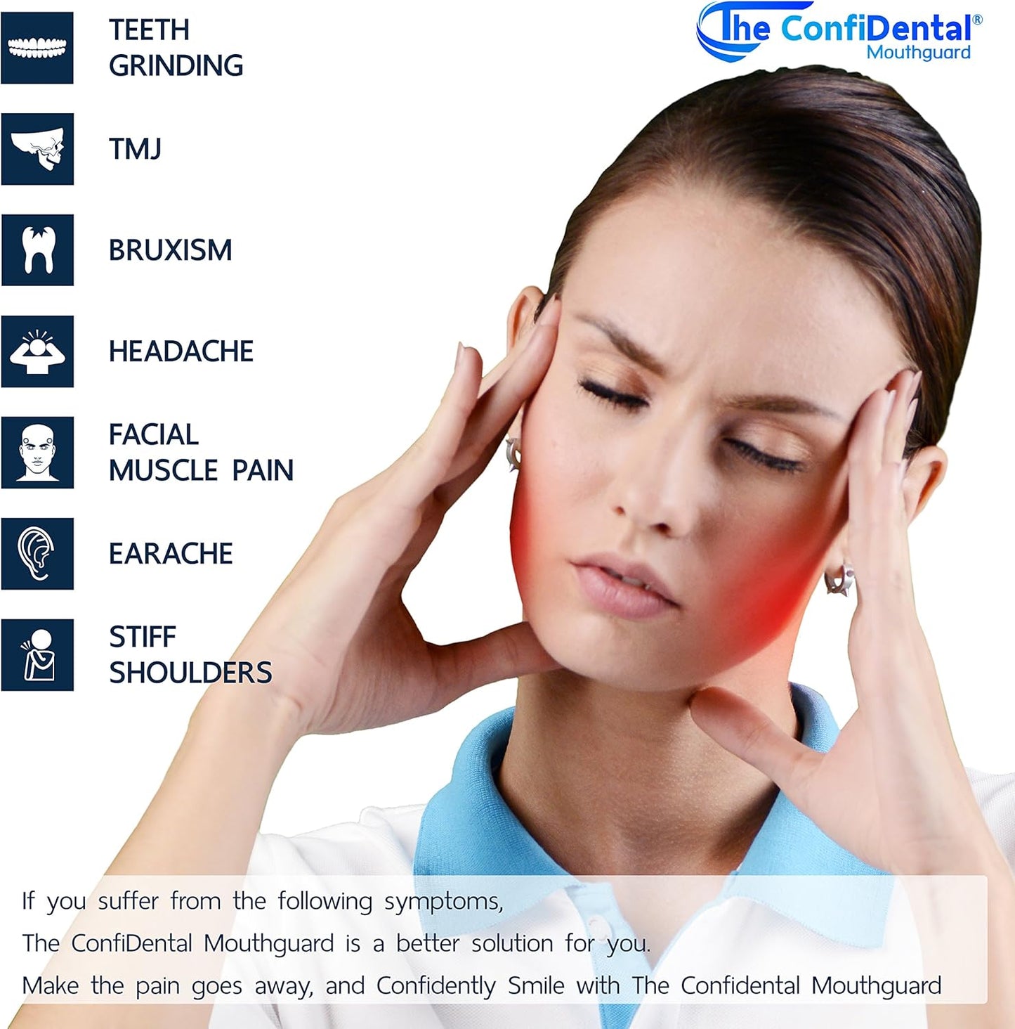 The Confidental - Pack Of 5 Moldable Mouth Guard For Teeth Grinding Clenching Bruxism, Sport Athletic, Whitening Tray, Including 3 Regular And 2 Heavy Duty Guard (3 (Lll) Regular 2 (Ii) Heavy Duty)