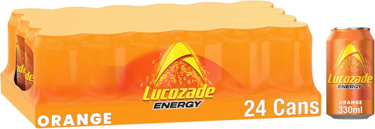 Lucozade Orange Flavour Energy Drink | 24 x 330ML